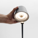 Poldina Pro LED lampada con picchetto Grigio scuro Zafferano dettaglio