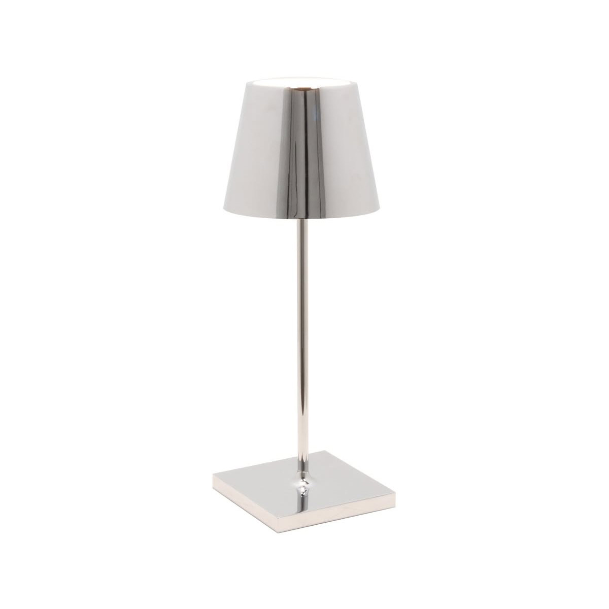 Poldina Mini Pro LED lampada da tavolo Cromo lucido