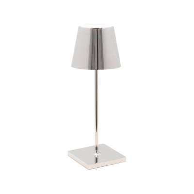Poldina Mini Pro LED lampada da tavolo Cromo lucido
