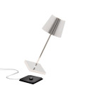 Poldina Mini Pro LED lampada da tavolo Cromo lucido Zafferano dettaglio