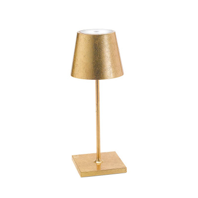 Poldina Mini Pro LED lampada da tavolo Foglia color Oro