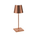 Poldina Mini Pro LED lampada da tavolo Foglia color Rame Zafferano vista