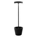 Poldina Reverse Solar L RF LED lampada da terra solare ricaricabile Nero Zafferano vista