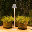 Poldina XXL Pro lampada da terra Bianco Zafferano ambientazione