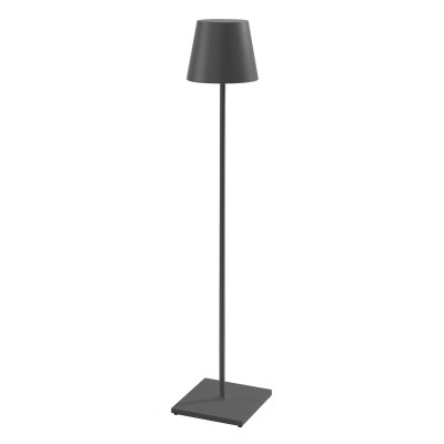 Poldina XXL Pro lampada da terra Grigio scuro