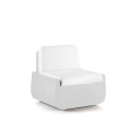Poltrona Bold bianco con cuscino