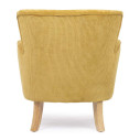 Poltrona Chenille ocra Bizzotto vista