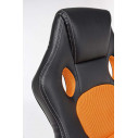 Poltrona ufficio c-br Racing nero-arancio Bizzotto dettaglio