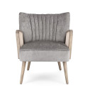 Poltrona Virna silver Bizzotto vista