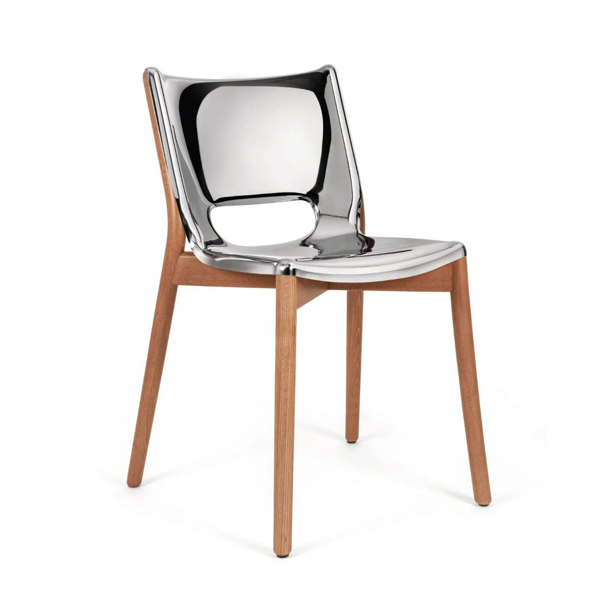 Alessi PS19 Poele Chair Sedia acciaio lucido