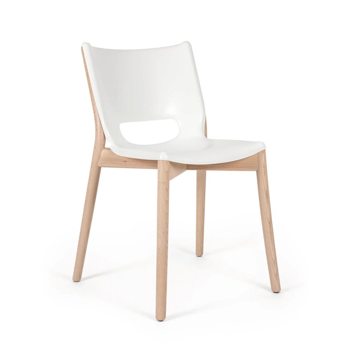 Alessi PS19 W Poele Chair Sedia acciaio Bianco