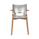 Alessi PS20 S Poele Chair Sedia con braccioli acciaio satinato vista