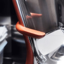 Alessi PS20 Poele Chair Sedia con braccioli acciaio lucido dettaglio