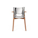 Alessi PS20 Poele Chair Sedia con braccioli acciaio lucido vista