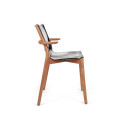 Alessi PS20 Poele Chair Sedia con braccioli acciaio lucido vista