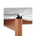 Alessi PS20 Poele Chair Sedia con braccioli acciaio lucido dettaglio