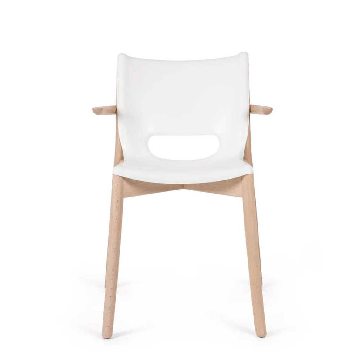Alessi PS20 W Poele Chair Sedia con braccioli acciaio Bianco