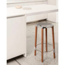 Alessi PS21 Poele High Stool Sgabello alto acciaio lucido ambientazione