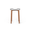 Alessi PS22 Poele Low Stool Sgabello basso acciaio lucido vista