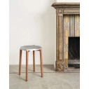 Alessi PS22 Poele Low Stool Sgabello basso acciaio lucido ambientazione