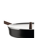 Alessi PU113/20 B Edo Padella a manico lungo dettaglio con coperchio opzionale