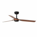 Ventilatore a soffitto Punt M nero-legno scuro DC Faro vista