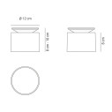Push-up Pro LED lampada da tavolo Bianco Zafferano dimensioni