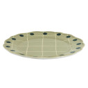 Quadri Piatto piano verde bordo pois verdi Bitossi Home vista