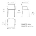Quartz Poltroncina Vondom dimensioni