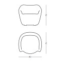 Reborn Chair Slide design dimensioni