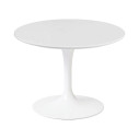 Knoll Saarinen Tavolino Tulip Ø 51 H 37 Laminato Bianco vista
