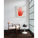 Knoll Saarinen Tavolino Tulip Ø 51 H 37 Laminato Bianco ambientazione