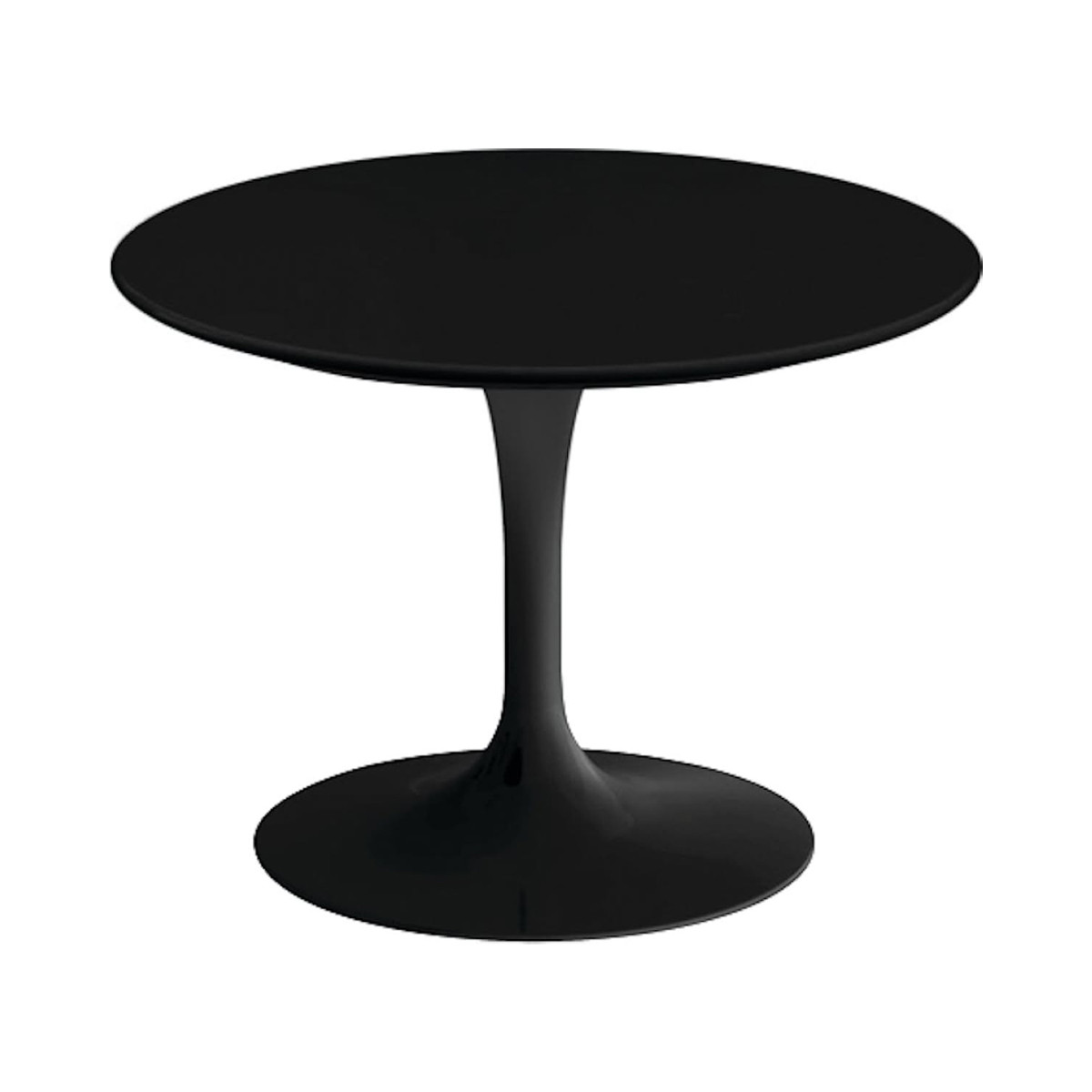 Knoll Saarinen Tavolino Tulip Ø 51 H 37 Laminato Nero