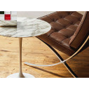 Knoll Saarinen Tavolino Tulip Ø 51 Marmo Arabescato ambientazione