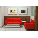 KNOLL Saarinen Tavolo Basso Tulip Ø 41 H 52 Laminato Bianco ambientazione