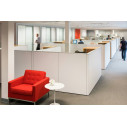 KNOLL Saarinen Tavolo Basso Tulip Ø 41 H 52 Laminato Bianco ambientazione