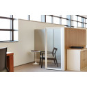 KNOLL Saarinen Tavolo Rotondo Tulip Ø 51 H 52 Laminato Bianco ambientazione