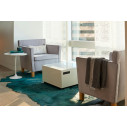 KNOLL Saarinen Tavolo Rotondo Tulip Ø 51 H 52 Laminato Bianco ambientazione