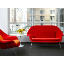 KNOLL Saarinen Tavolo Rotondo Tulip Ø 51 H 52 Laminato Bianco ambientazione