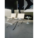 KNOLL Saarinen Tavolo Rotondo Tulip Ø 51 H 52 Laminato Bianco ambientazione
