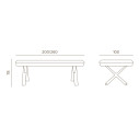 Salina Table Grattoni dimensioni