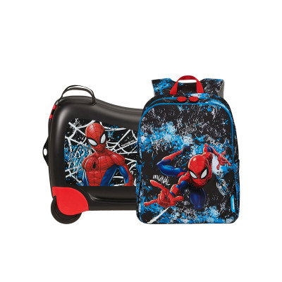 Spiderman Set 1 - Valigia cavalcabile Dream2Go Disney + Zaino