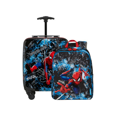 Spiderman Set 2 - Valigia Spinner 45 cm Daydream Disney + Zaino