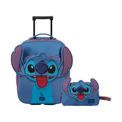 Stitch Set 1 - Valigia 2 ruote 45 cm Disney + Astuccio