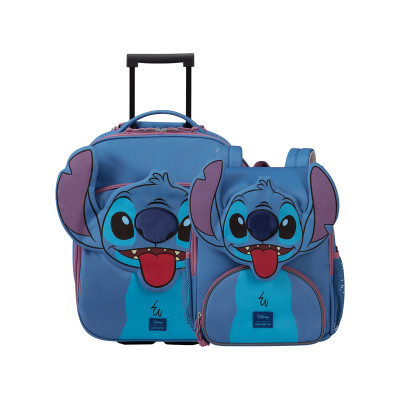 Stitch Set 3 - Valigia 2 ruote 45 cm Disney + Zaino