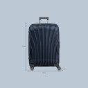 Valigia trolley C-Lite 75 Midnight Blue Samsonite dimensioni