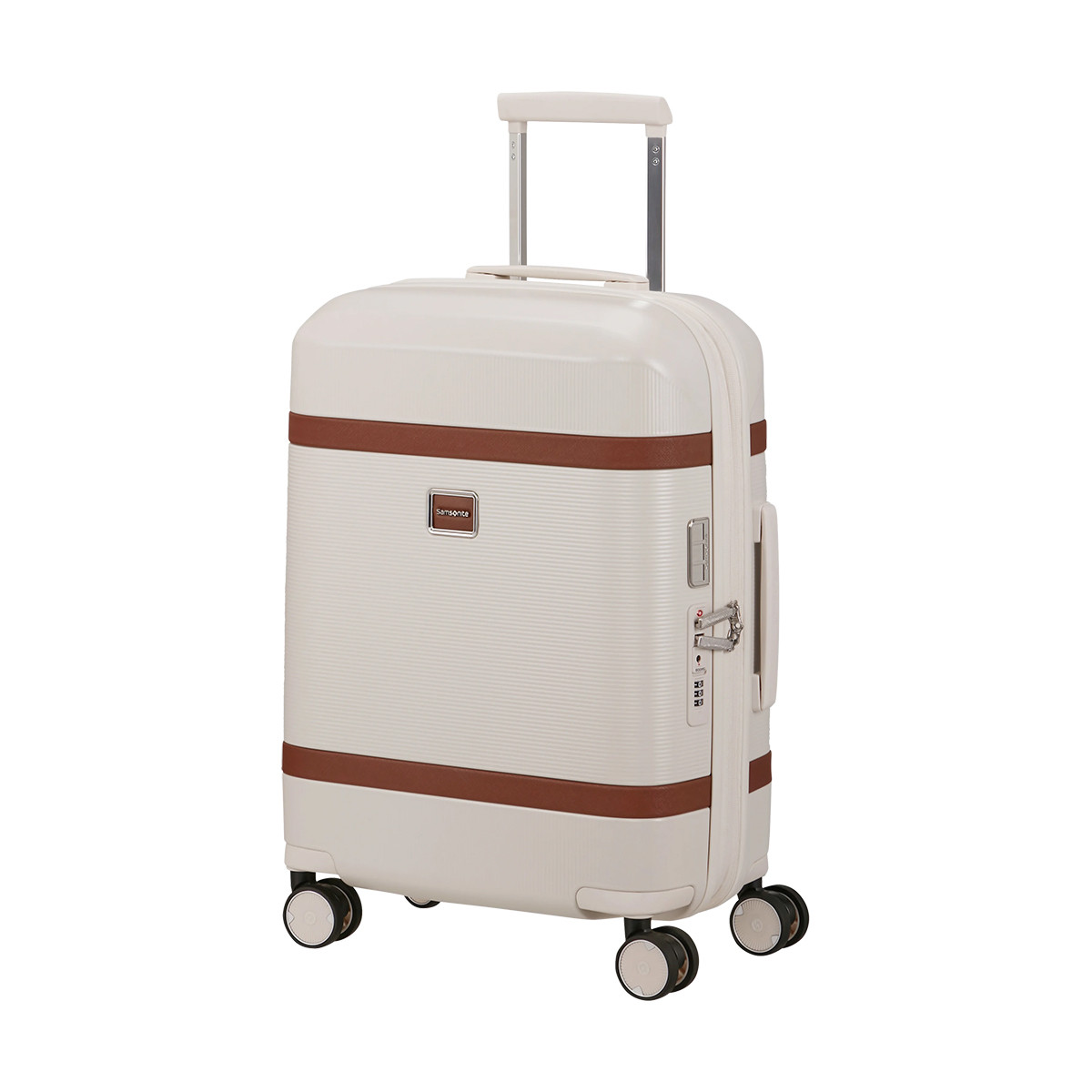 Valigia trolley espandibile Image Spinner 55 Ivory