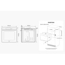 Samsung Forno Multifunzione Serie 4 76Lt. NV7B4040VBK dimensioni