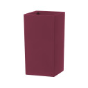 Vaso Schio Cubo Alto 80 Tera burgundy