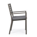 Sedia con braccioli Helina coffee Bizzotto vista